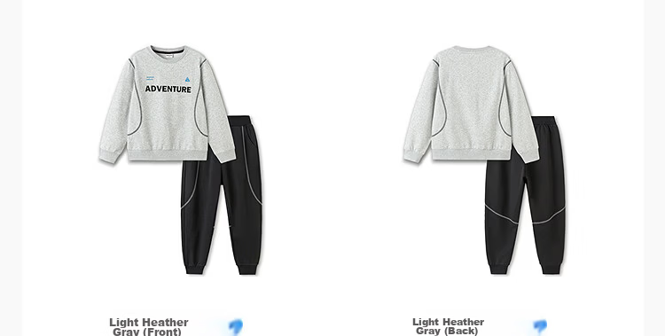 Balabala Kids Sweatshirt Set Two-Piece Boys Girls 2026 New Spring Sports Casual Schoolwear Trendy 16