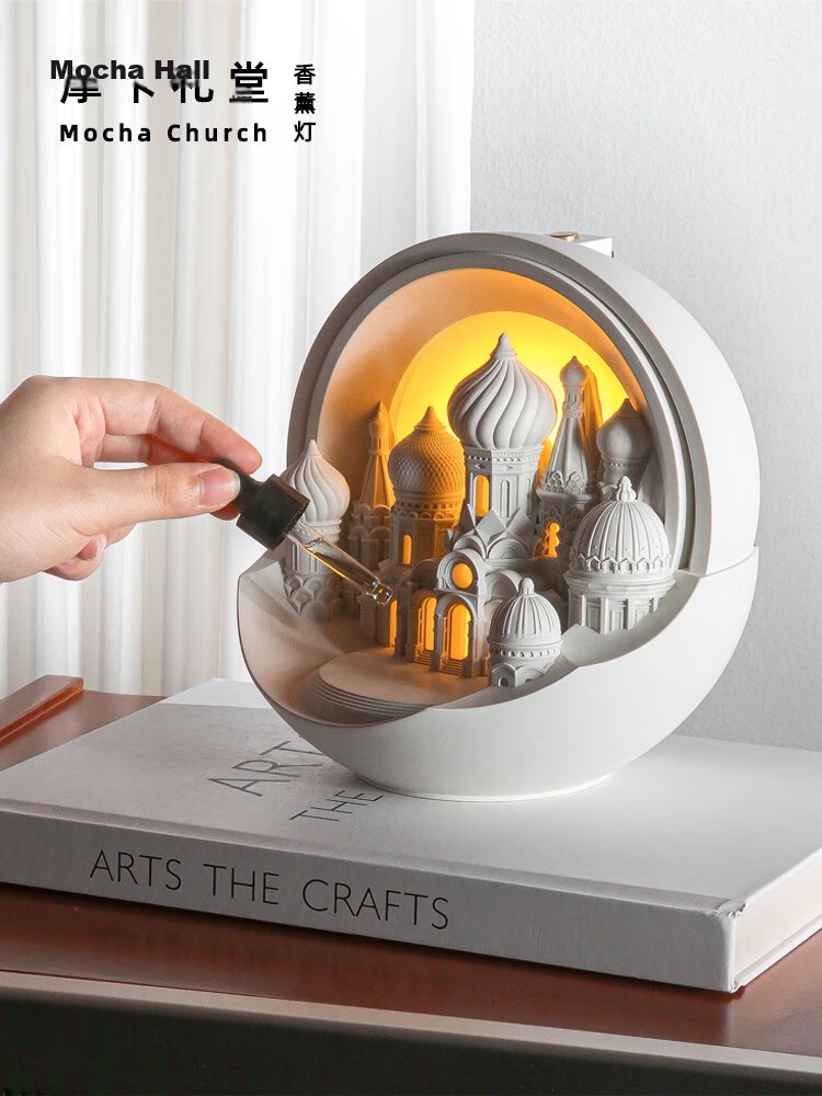 Fanpin Shiguang Snowhouse Humidifier Flameless Aroma Diffuser Home Atmosphere Creative Desktop Ornament Goddess Day Gift for Women and Men 8