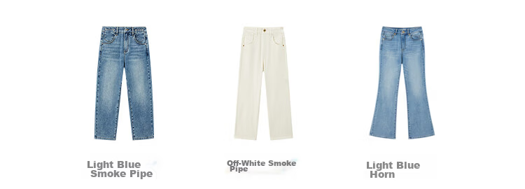Peacebird Women's High-Waist Summer Commuter Straight-Leg Mint Jeans Denim Off-White Cropped Flared Pants S 6