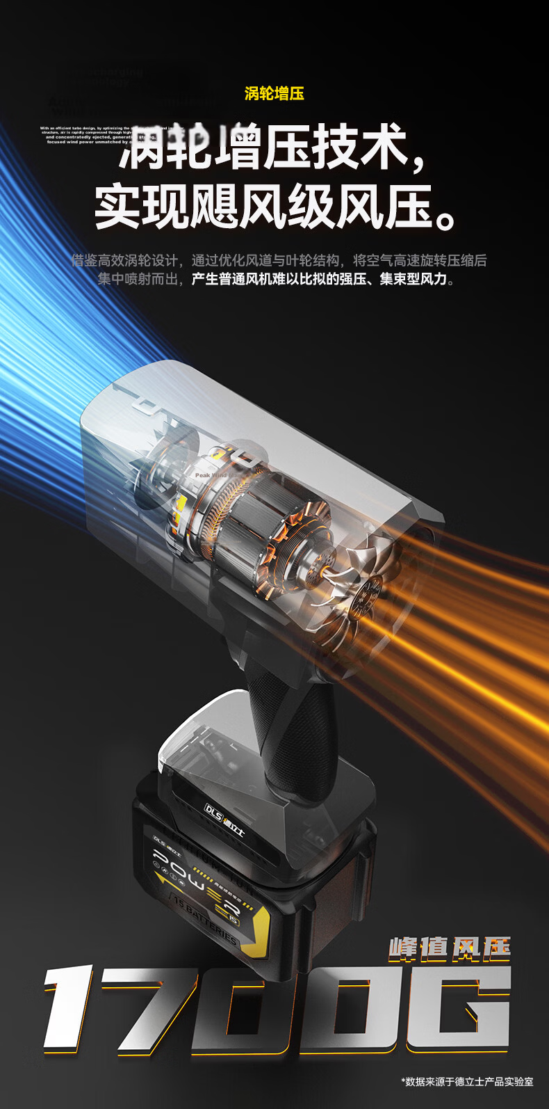 Delishi High-Power Turbo Fan Blower Industrial Dust Removal High-Speed Strong Wind Blower 4