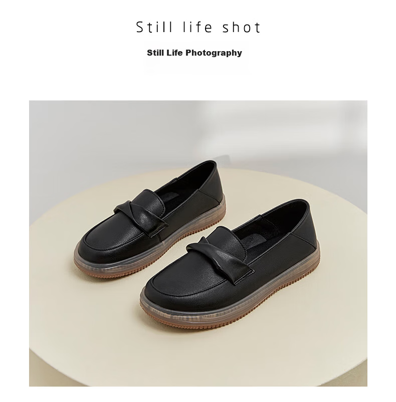 ZHR Women's Loafers, 2026 New Spring And Autumn Style, Comfortable Thick-Soled Work Shoes, Soft Sole, Non-Fatiguing Leather Shoes for Wome 20