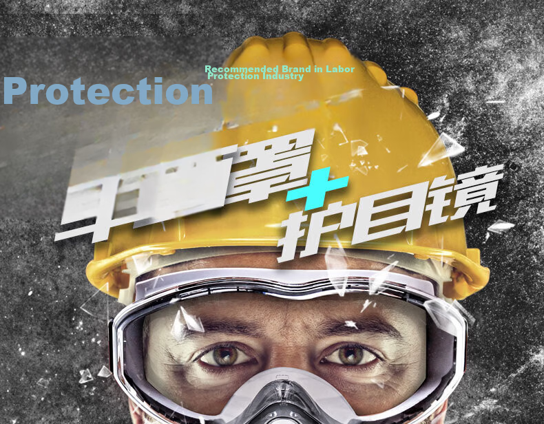 Anshuangli Heavy-Duty Dust Mask KN95 Industrial Dust Particle Respirator Grinding Welding Protective Gas Mask 308 Mask + Anti-Fog Goggles + 20 Dust Filter Pads 2