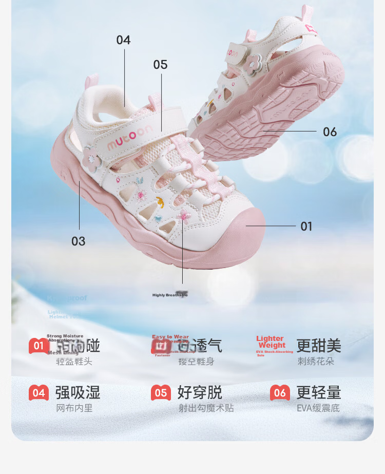 Mutong Girls' Sandals Sweet Princess Shoes 26 Summer Hollow Breathable Baby Sandals Sports Toddler Shoes Fairy Purple 30 24