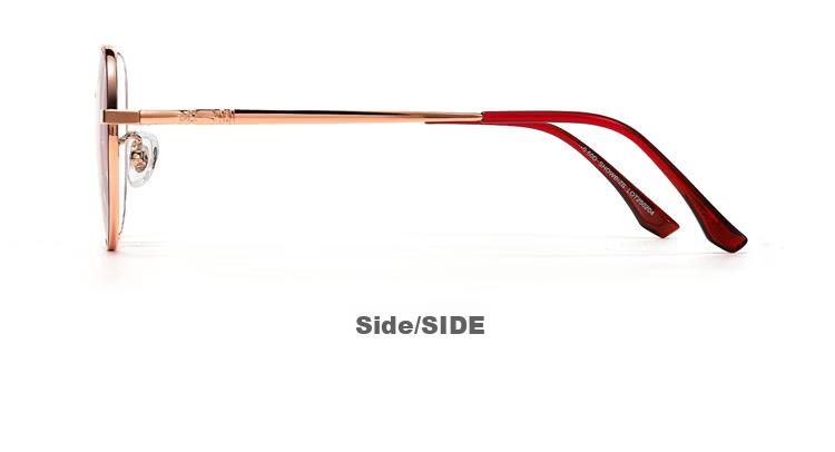 Sopar Reading Glasses for Women Anti-Blue Light Middle-aged and Elderly Presbyopic Glasses 1975 Rose Red Gold 200 Degree 19