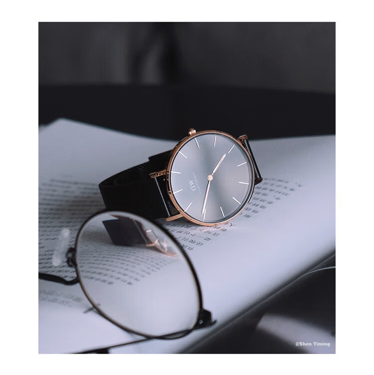 Daniel Wellington DW Men's Watch Niche Luxury Rose Gold Steel Band Quartz Wristwatch Gift Box Qixi Festival Gift for Boyfriend DW307 3