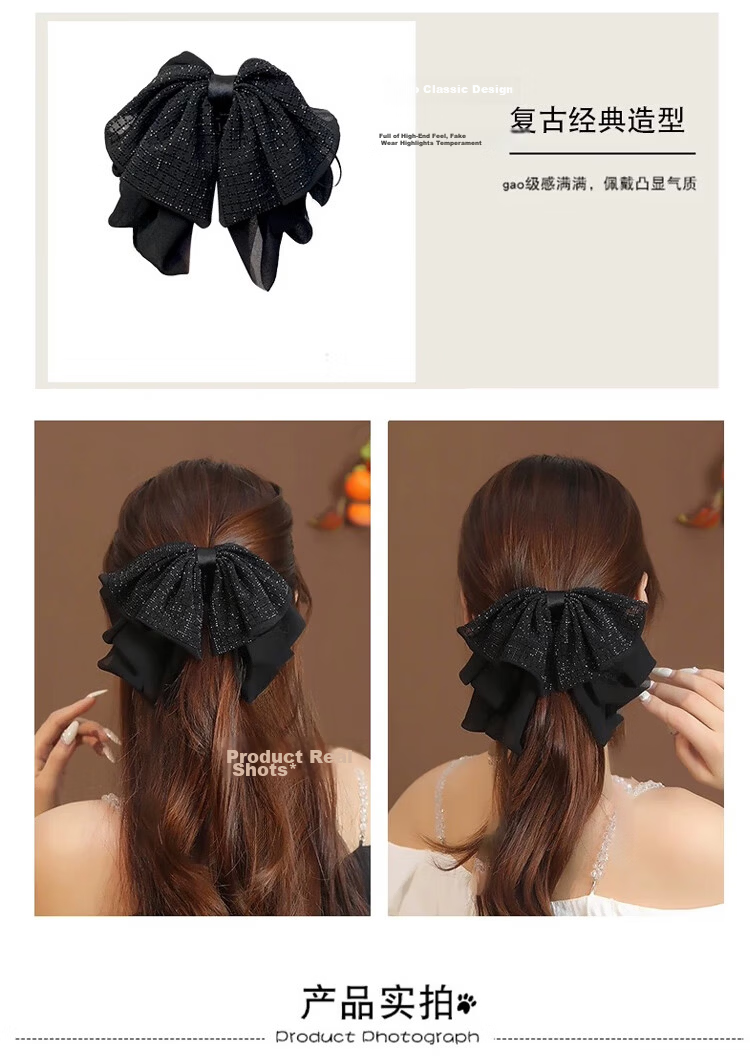 LiQing Butterfly Bow Mini Hair Claw Clips [2 Pieces] Hairpins for Forehead Bangs Side Hair Accessories Gift for Girlfriend Festival 9