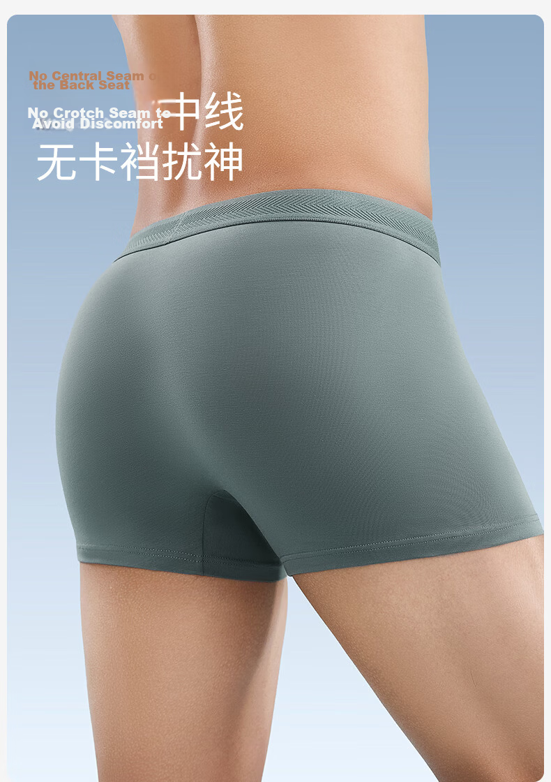 Goldlion Men's Pure Cotton Underwear with Waistband Logo Jacquard, Antibacterial, Moisture-Absorbing, Breathable Cotton Gusset Boxer Shorts 15