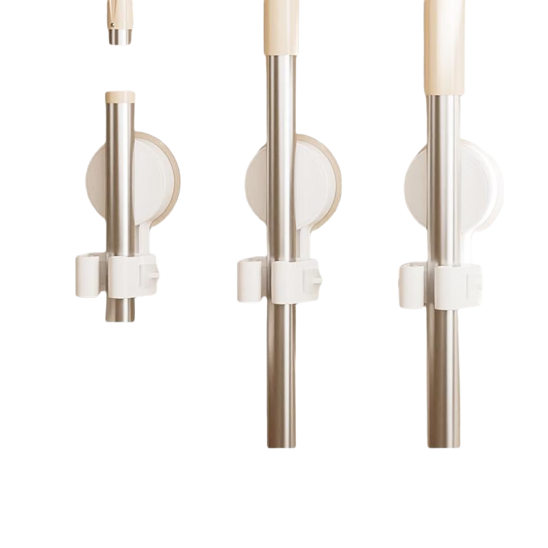 JD Original Air Series, No-Drill Mop Rack Storage Adhesive Hooks, Shower Head Holder, for Kitchen, Bathroom, 2 Pieces