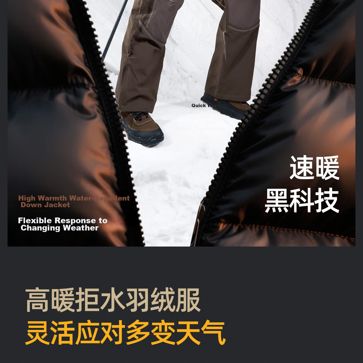 CAMEL Flame Mountain down Jacket 2.0 Wang Junkai Edition [Wang Zhe Kai Armor] Men's Thickened Warm Coat for Winter 8