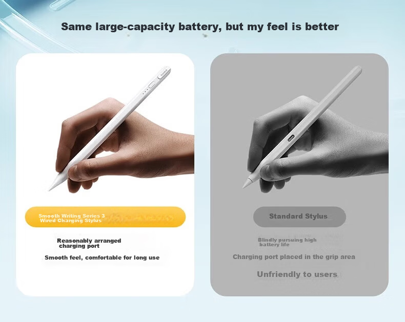 Baseus Capacitive Stylus Pen for iPad Apple Pencil [Light Display Fast Charging] Compatible with 2026 Pro/Air/Mini/iPad 11 Touchscreen Handwriting Pen Apple Pencil 2nd Generation 11