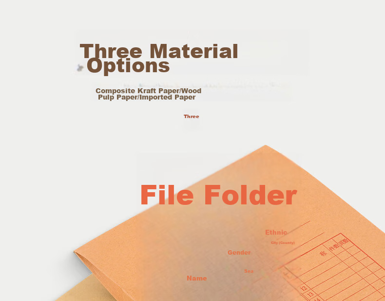 Taidang 25-Pack 4cm Thickened 250g Kraft Paper File Folders A4 Document Bags Contract Storage Bags TA02107-25 5
