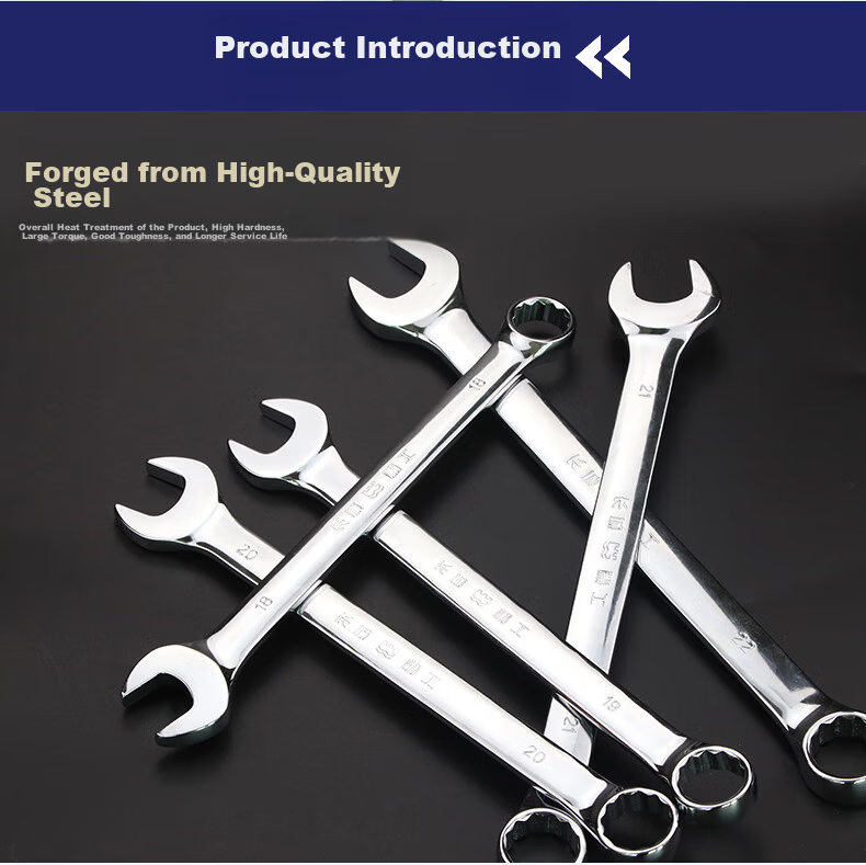 Great Wall Dual-Use Wrench Open-End and Box-End Wrench 17mm Industrial Auto Repair Tool 317117 12