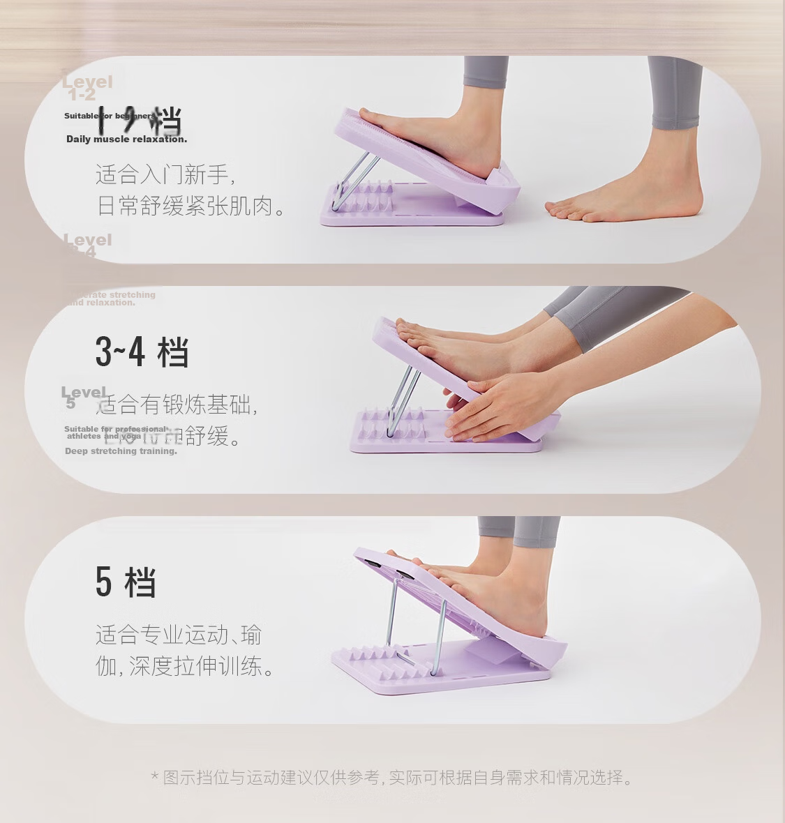 Keep Stretching Board, Inclined Pedal, Calf Stretcher, Middle School Entrance Exam Training Aid, Home Leg Lifting Bench, Ocean Blue 19