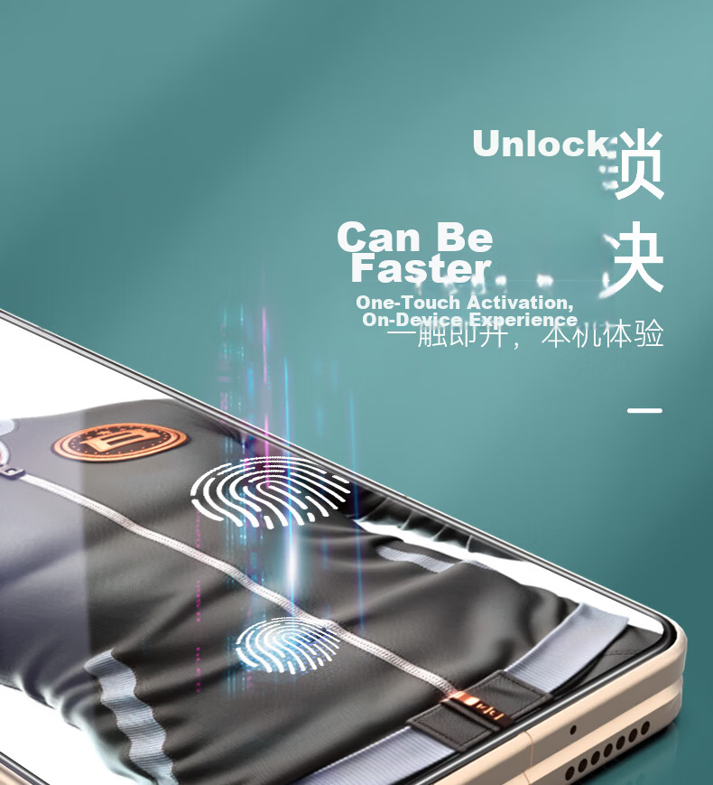 Mr. Blue Gorilla Honor Magic8 Pro Air Screen Protector Magic8ProAir Tempered Glass Film [Ultrasonic Fingerprint Unlock] HD Drop-Resistant Phone Protective Film 6