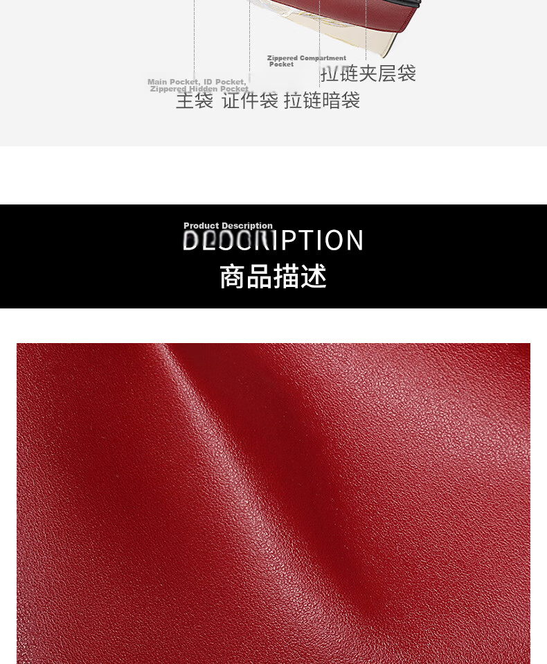 C.BANNER Leather Handbag for Women Embroidered Large Capacity Tote Shoulder Crossbody Bag Birthday Gift for Girlfriend Wife Premium Feel 9