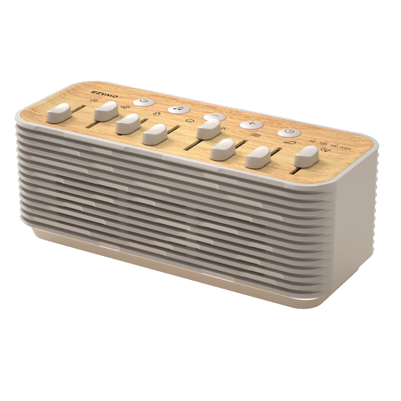 Jiguang White Noise Machine Bluetooth Speaker Bedside Sleep Aid Sound Machine Night Light Natural Scene Speaker Player Gift for Men and Women Birthday Graduation