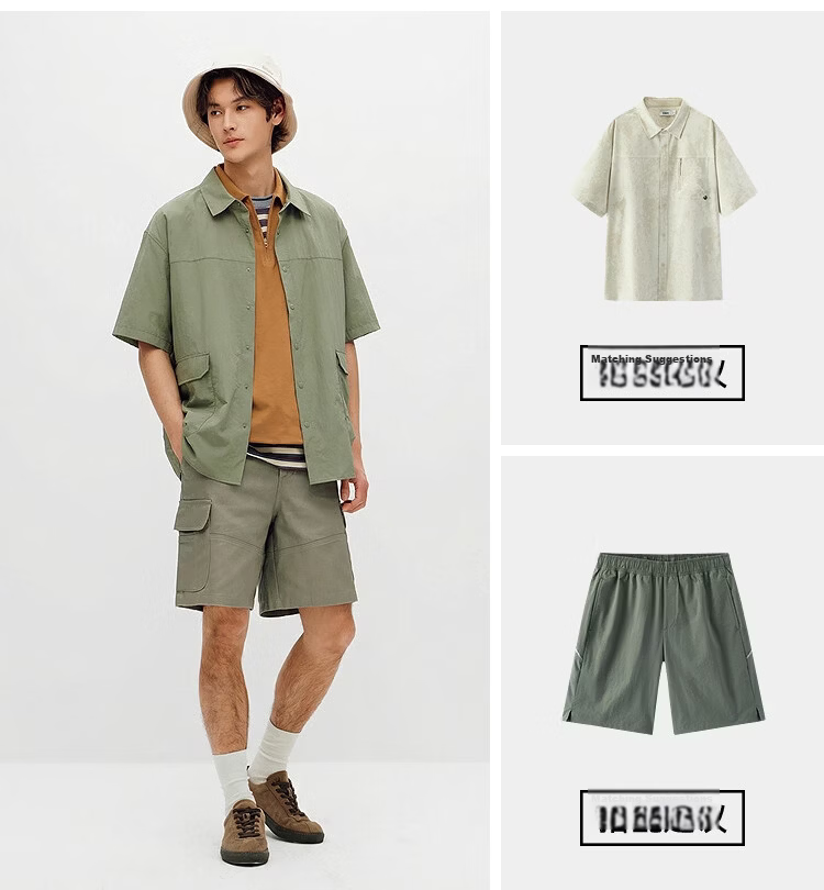 Semir Wang Anyu Marcus Collaboration Men's Short Sleeve Shirt 2026 Summer New UPF50 Sun Protection Top 18