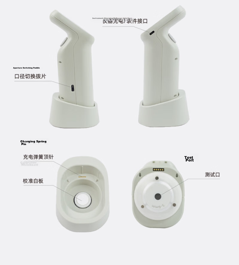 Caipu High-Precision Portable Spectrophotometer Colorimeter for Paint Textile Plastic Food Color Difference Tester DS210 12