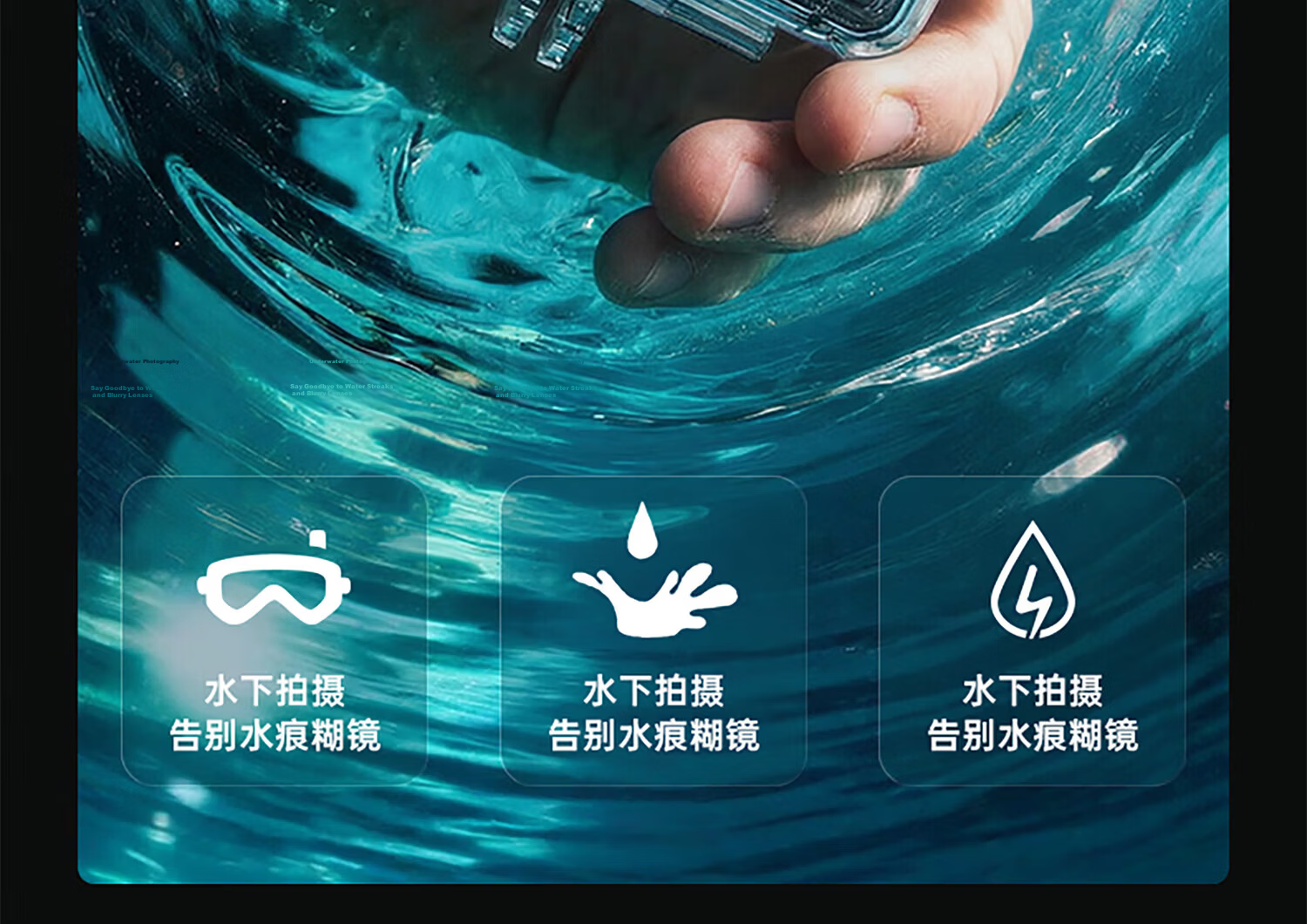Shili Fan Waterproof Case for DJI Action 5 Pro Diving Case Action 4 Diving Accessories Kit High Transparency Protective Cover Sports Camera Accessories 21