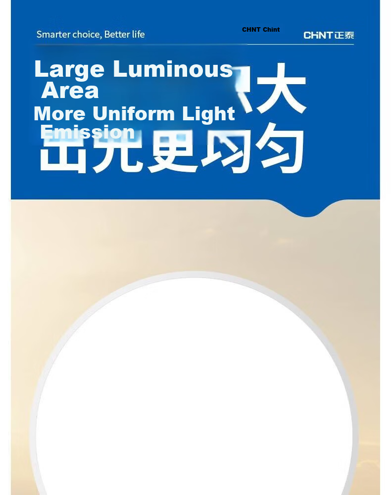 CHINT LED Tri-proof Ceiling Light IP50 Waterproof Dustproof Insect-proof Corridor Mall Restaurant Warehouse Office Light White Shell 48W Cool White 6500K 18