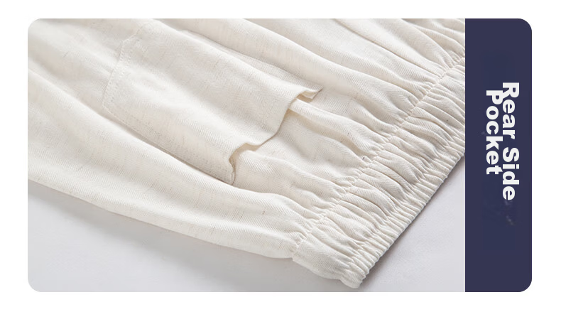 FitonTon Linen Curved Blade Wide-Leg Pants for Women 2026 Summer Lightweight Draped High-Waist Slimming Loose Casual Trousers 13
