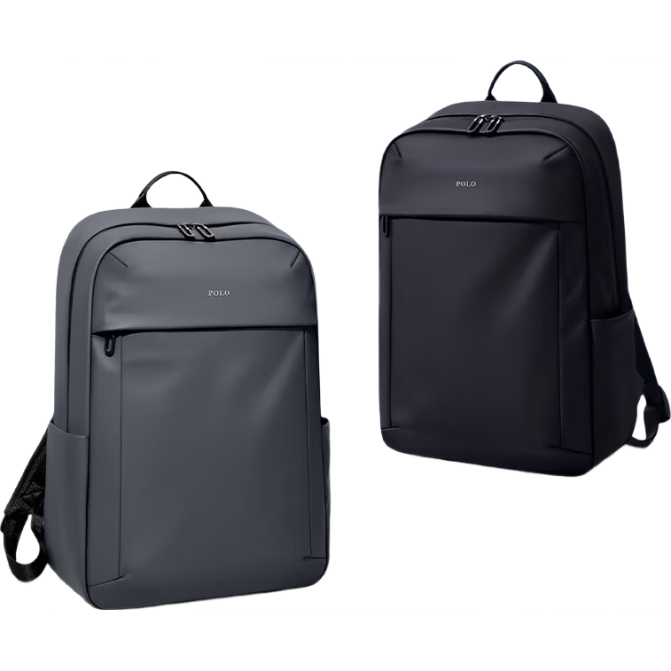 POLO Men's Backpack Travel Bag Student School Bag 15.6/16 Inch Laptop Bag Business Briefcase