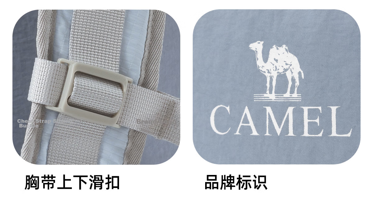 CAMEL Lightweight Outdoor Casual Backpack Small School Bag Hiking Mountaineering Travel Backpack 575C634031A 31