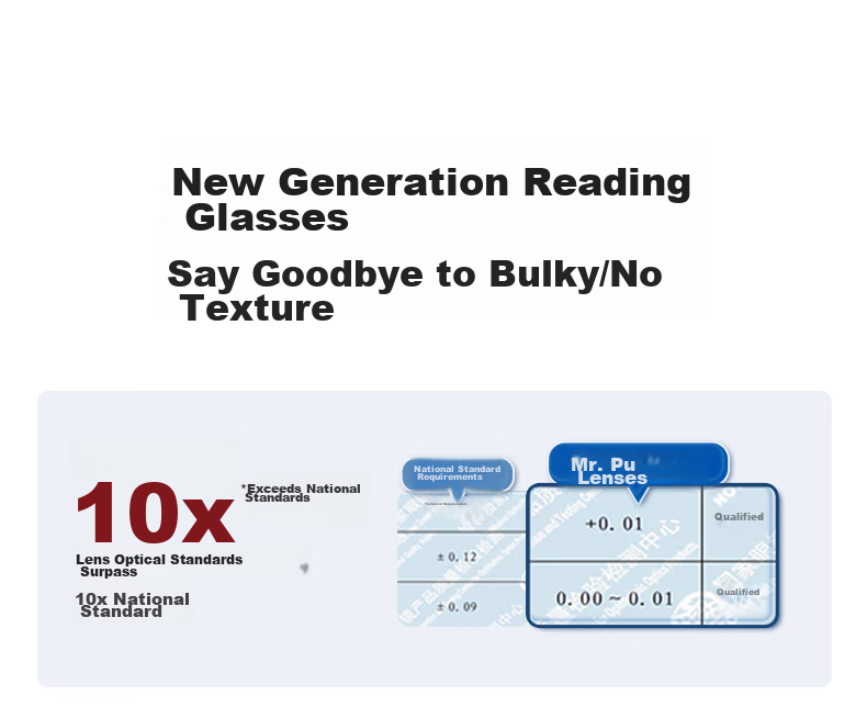 Mr.PuTian Unisex High-Definition Blue Light Blocking Reading Glasses for Prison Guards Screwless Metal-Free Security Check 150 Degree 2