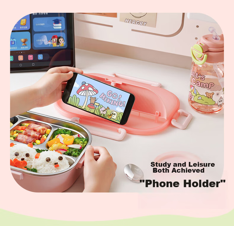SUPOR Student Lunch Box Children's Bento Box 316L Stainless Steel Large Capacity Work Lunch Container 9