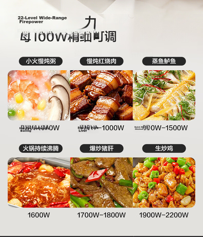 SUPOR Coco Household Induction Cooker Ceramic Stove New Small Electromagnetic Stove Hot Pot High-Power Intense Heat Stir-Fry Cooking Mini Round Electric Cooker C21-IC807 19