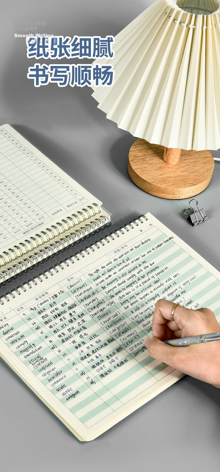 Weikeduoli A4 English Vocabulary Dictation Notebook, Ebbinghaus Method French Korean Word Memorization Tool, High School And Graduate Exam Vocabulary Book, Portable Notebook with 50 Sheets [Lowest Price Online] 14
