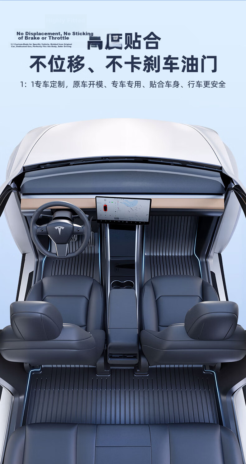Buleishen TPE Car Floor Mats Specifically for Geely Dihao 2018-2021 Models [Champion Recommended] 9