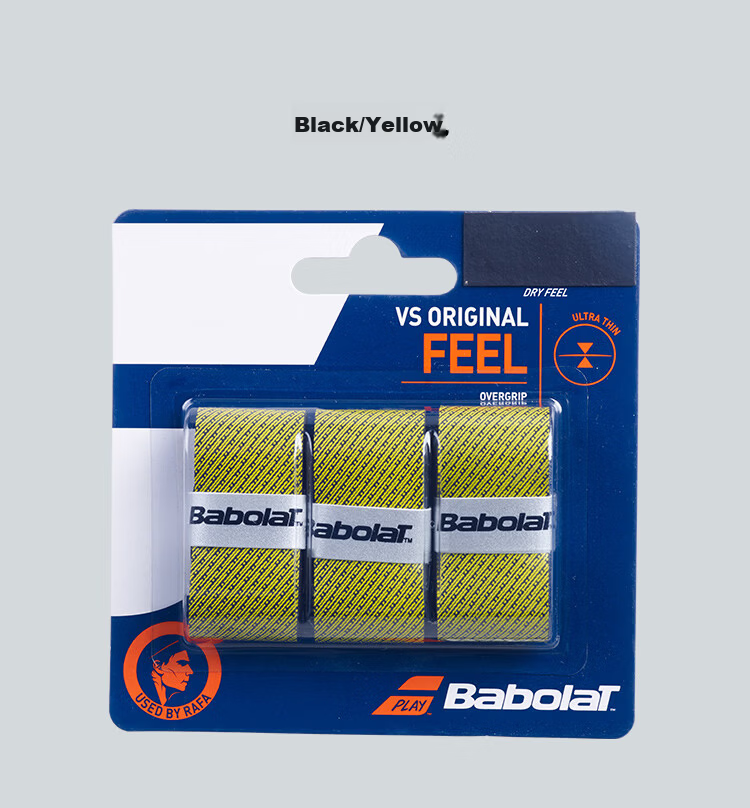 Babolat VS ORIGINAL Series Professional Non-Slip Grip Tape, Dry And Sweat-Absorbing, Baiboli 8