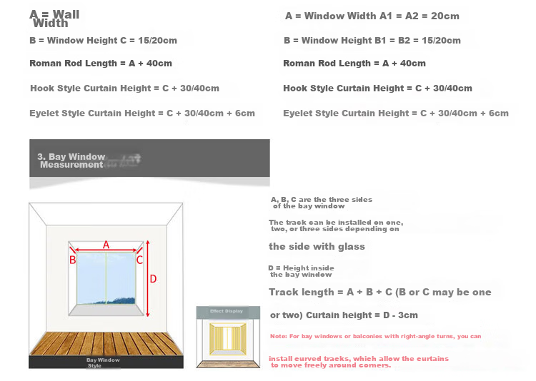 MINGJU Curtain Full Blackout Ready-Made Curtain Fabric Taffeta Elegant Blue Hook Style 1.7m Width x 1.8m Height 1 Piece 14