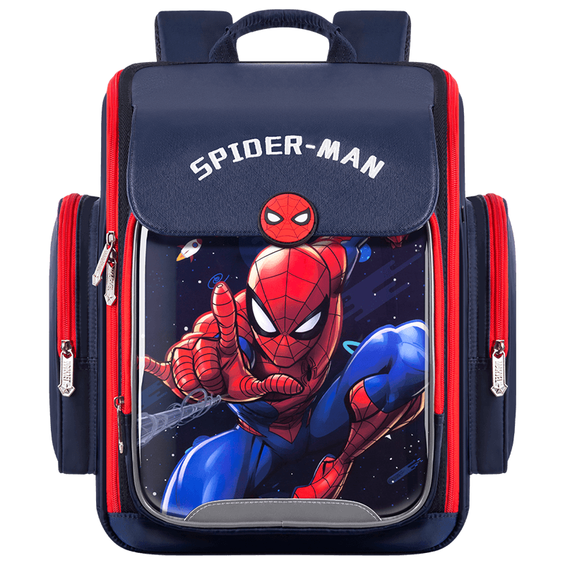 Disney Boys' Backpack for Grades 1-3, Ergonomic Spine Protection, Lightweight, Stylish Kids' School Bag, Birthday and Back-to-School Gift