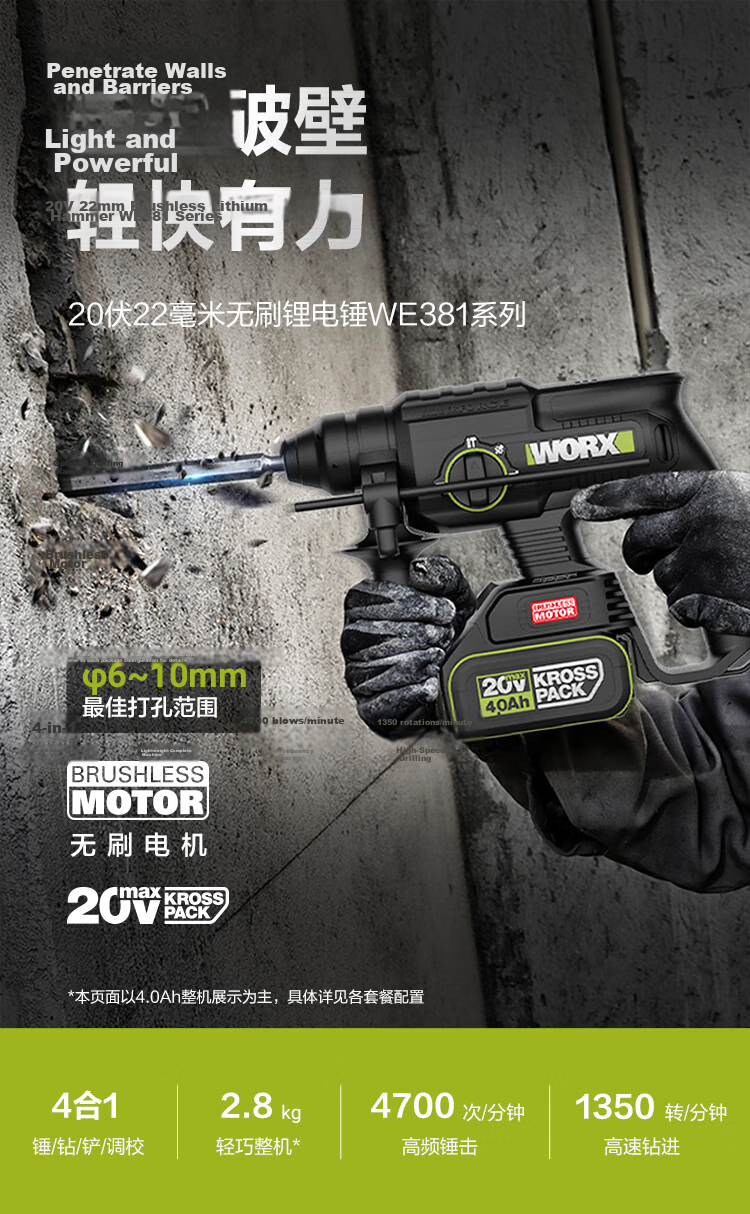 WORX Dust Collection Box WA1602, for Electric Hammer, Impact Drill, Electric Drill, Dust Cover, Dust Removal, Suction, And Ash Collection Tool Accessories 2