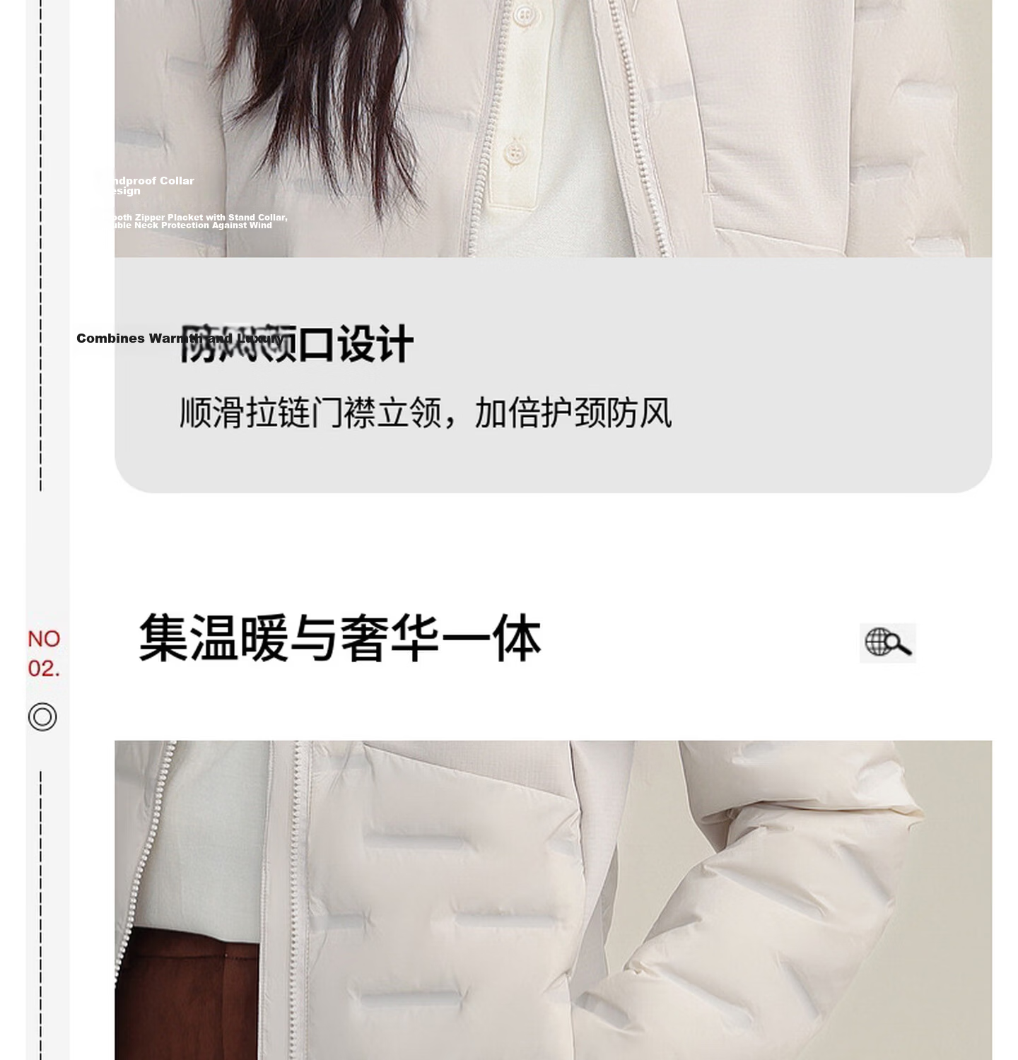 YAYA Lightweight Down Jacket Women Autumn Winter Thin Short Lightweight Warm Stand Collar Fashion Casual Coat 15