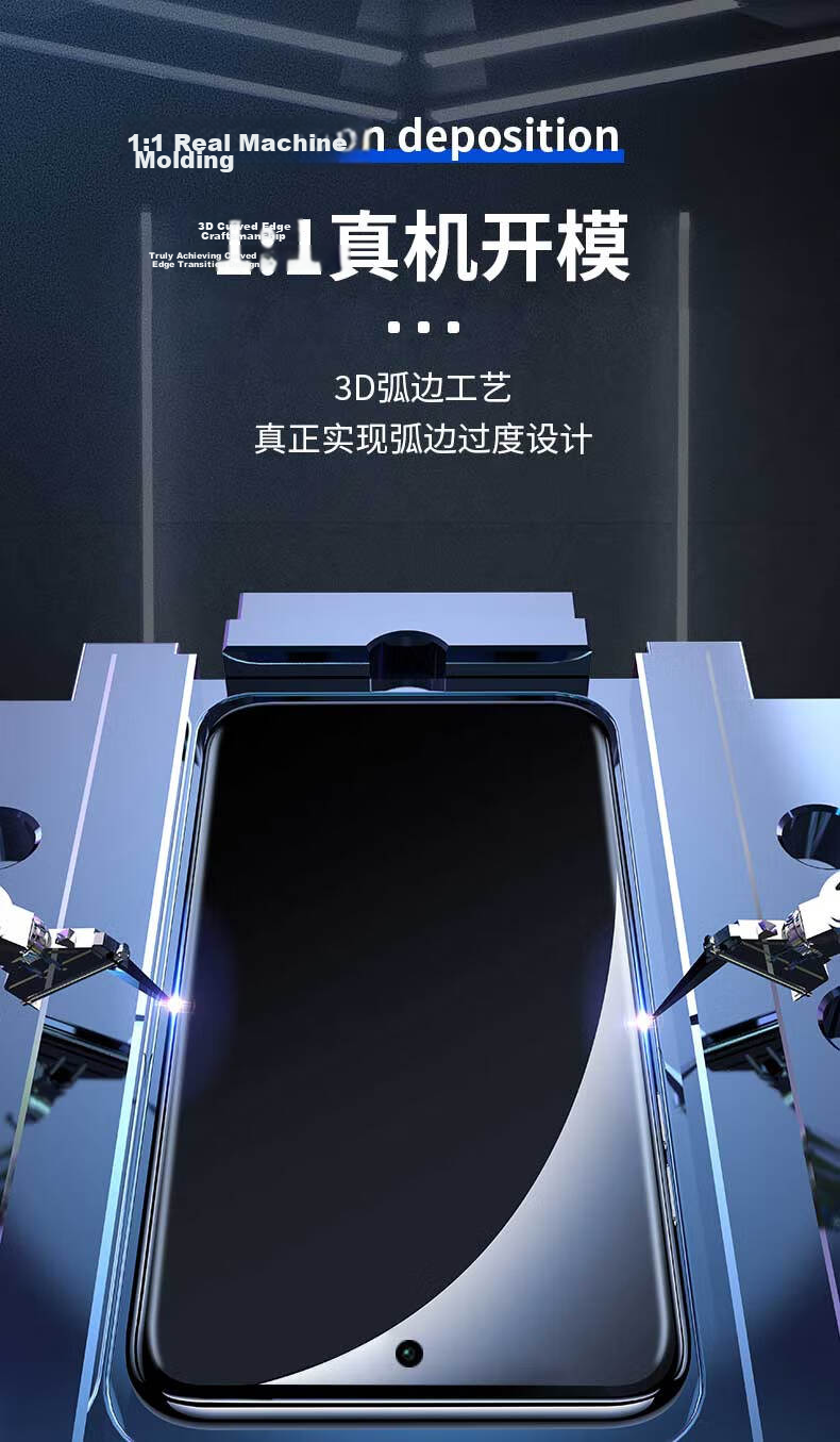 Smorss [2-Pack] Tempered Glass Screen Protector for Xiaomi 12 Pro/12s Pro, Full Coverage Curved Screen Film, HD Anti-Drop Anti-Scratch Anti-Fingerprint Protective Film for Xiaomi 12 Pro Smartphone 7