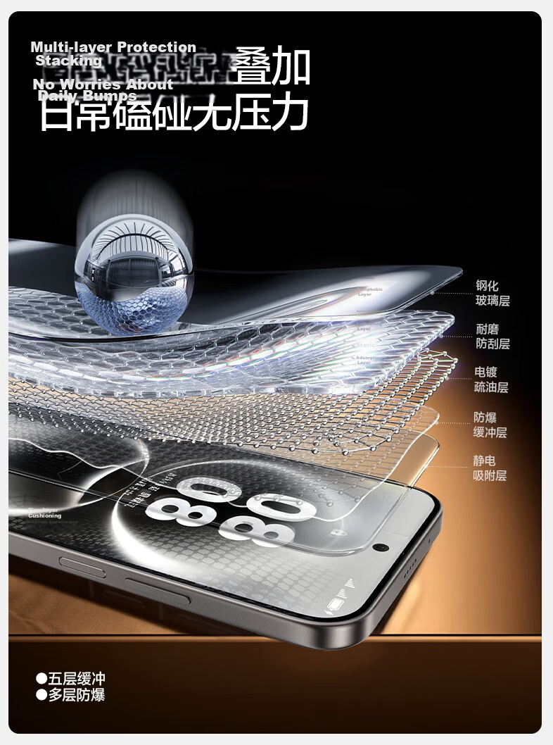 Shanmo Tempered Glass Screen Protector for Huawei Mate60, Dust-Free Installation Tool, High Definition Anti-Explosion Anti-Fingerprint Screen Protective Film, Quick Installation Dust-Free Chamber 2-Piece Set 14