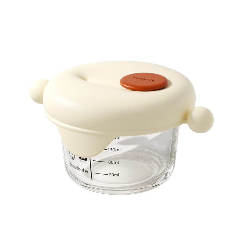 Taoqibaby Baby Food Container, Glass Storage Tool, Steamable And Storable Box, Portable Leakproof Children's Specialized Food Bowl
