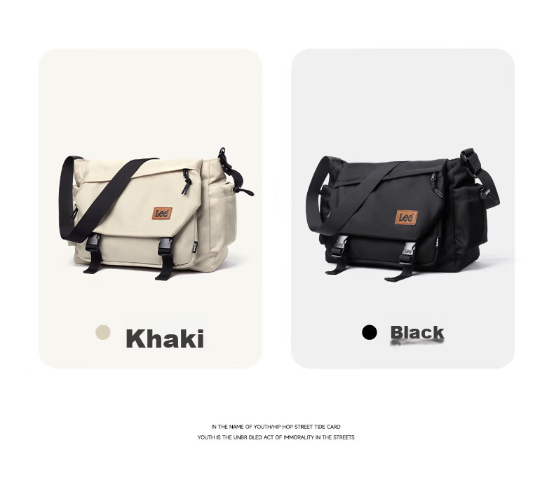 Lee Men's Crossbody Bag, New Large Capacity Shoulder Bag for Women, Casual Lightweight Messenger Bag, Commuter Bag for Going Out 4