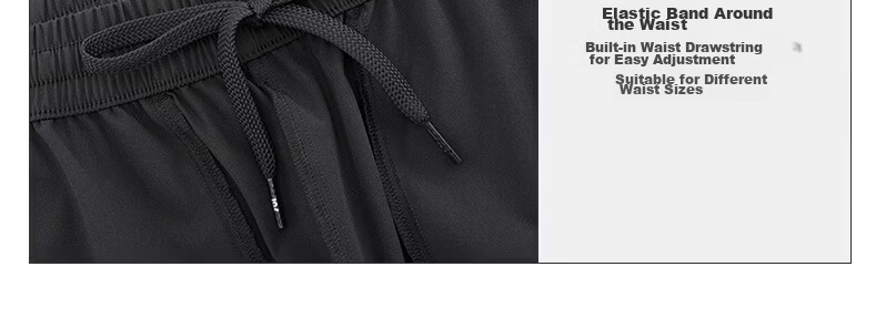 361° Men's Summer Sun Protection Ice Silk Sports Pants Casual Loose Thin Straight Nine-Point Pants 652624714H-3 34
