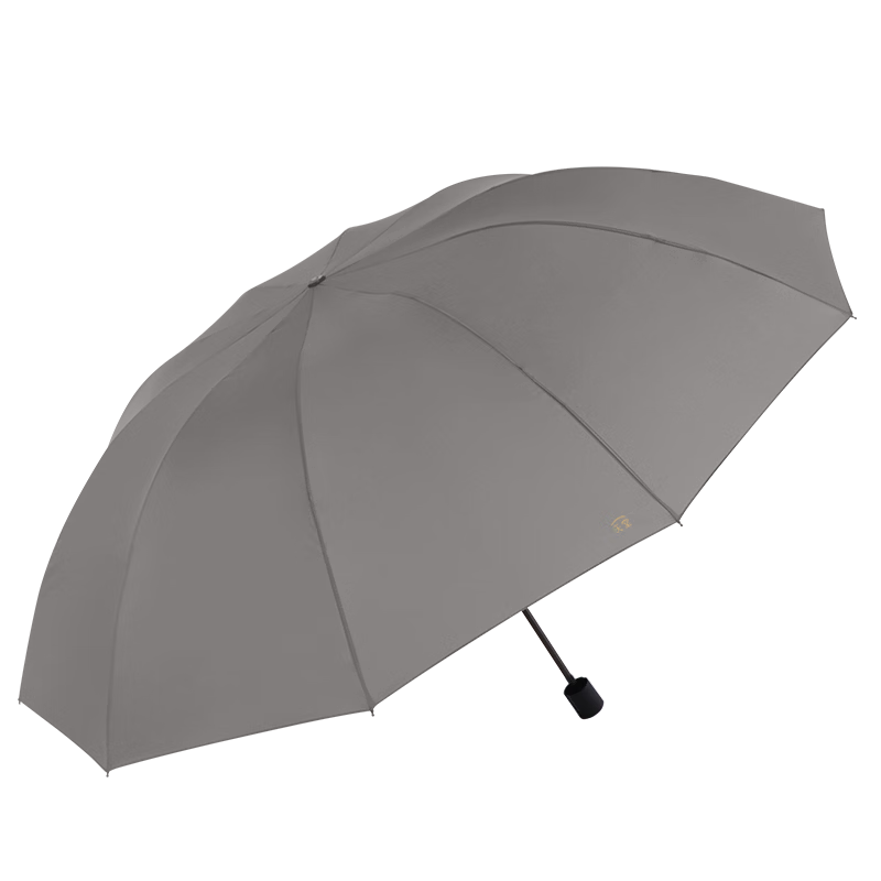 Paradise Umbrella Double Folding Umbrella Extra Large Reinforced Three-Fold Umbrella Full Steel Ten-Rib Large Umbrella Sky Gray