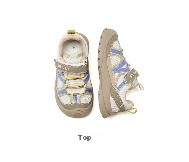 Belle Kids Girls Closed-Toe Sandals Soft Sole Water Shoes 2026 Summer New Girls Children's Sports Sandals 34