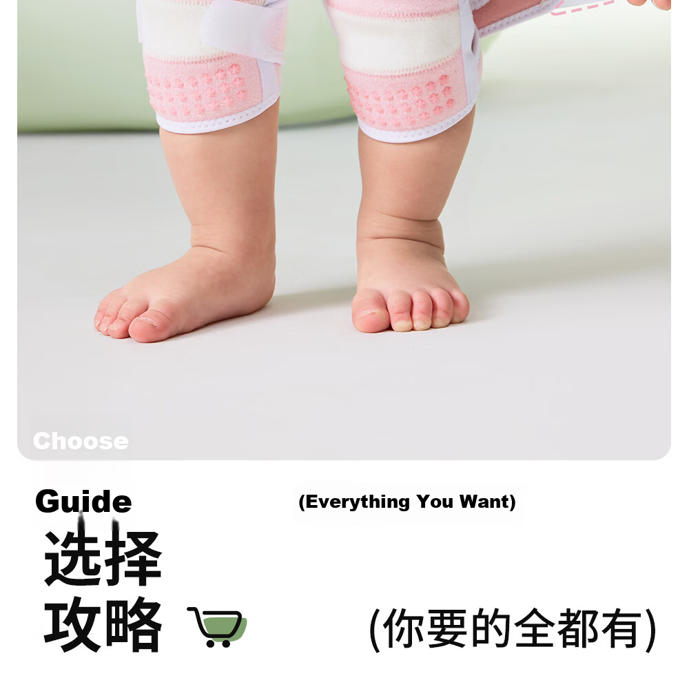 Betis Baby Crawling Knee Pads Summer Breathable Anti-Slip Adjustable Toddler Knee Protectors Fall Prevention Set 25