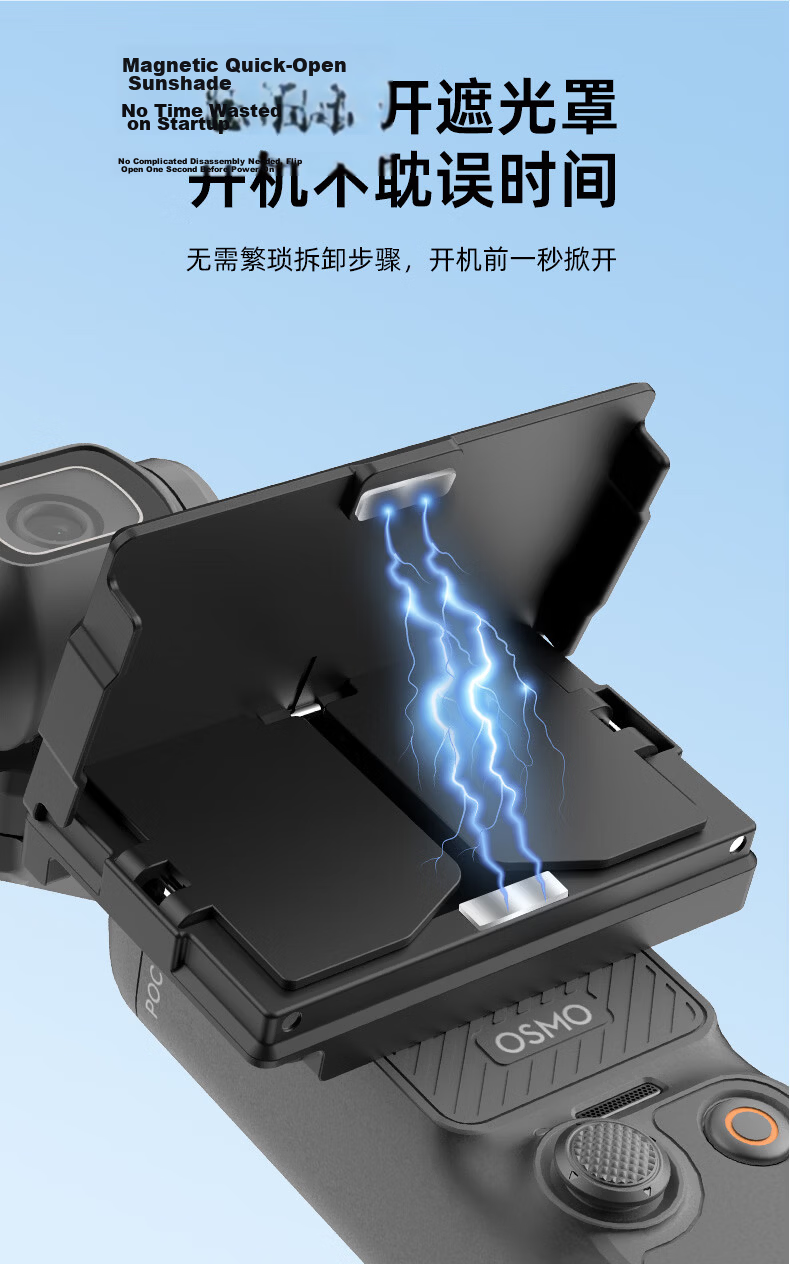Loken [3C Certified] Compatible with DJI Pocket 4/3/4 Pro Long-lasting Handle Large Capacity Mobile Charging Battery Power Handle Bracket Gimbal Camera Accessories 5