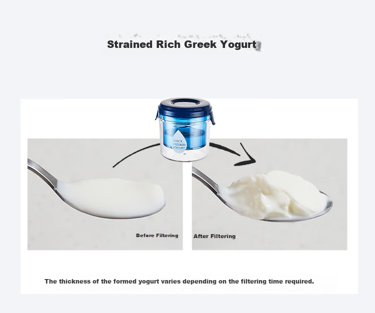 Baijie Yogurt Filter, Greek Yogurt Bowl Filter, Cold Brew Yogurt Press, Soy Milk Strainer, Whey Separator 2