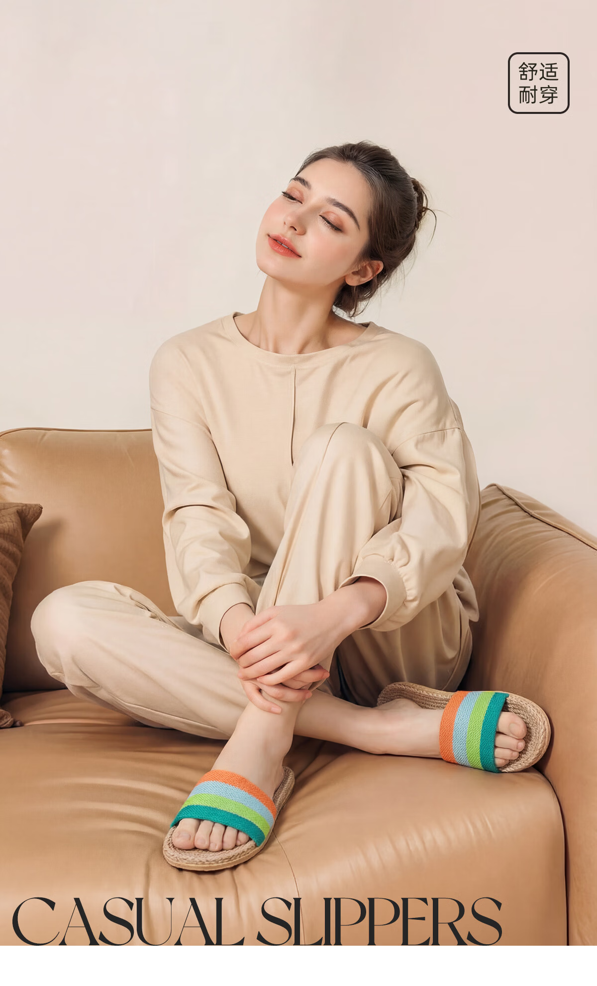 Lidania Linen Slippers Women Summer 2026 New Indoor Home Cotton Linen Floor Ladies Couple Cool Slippers 1