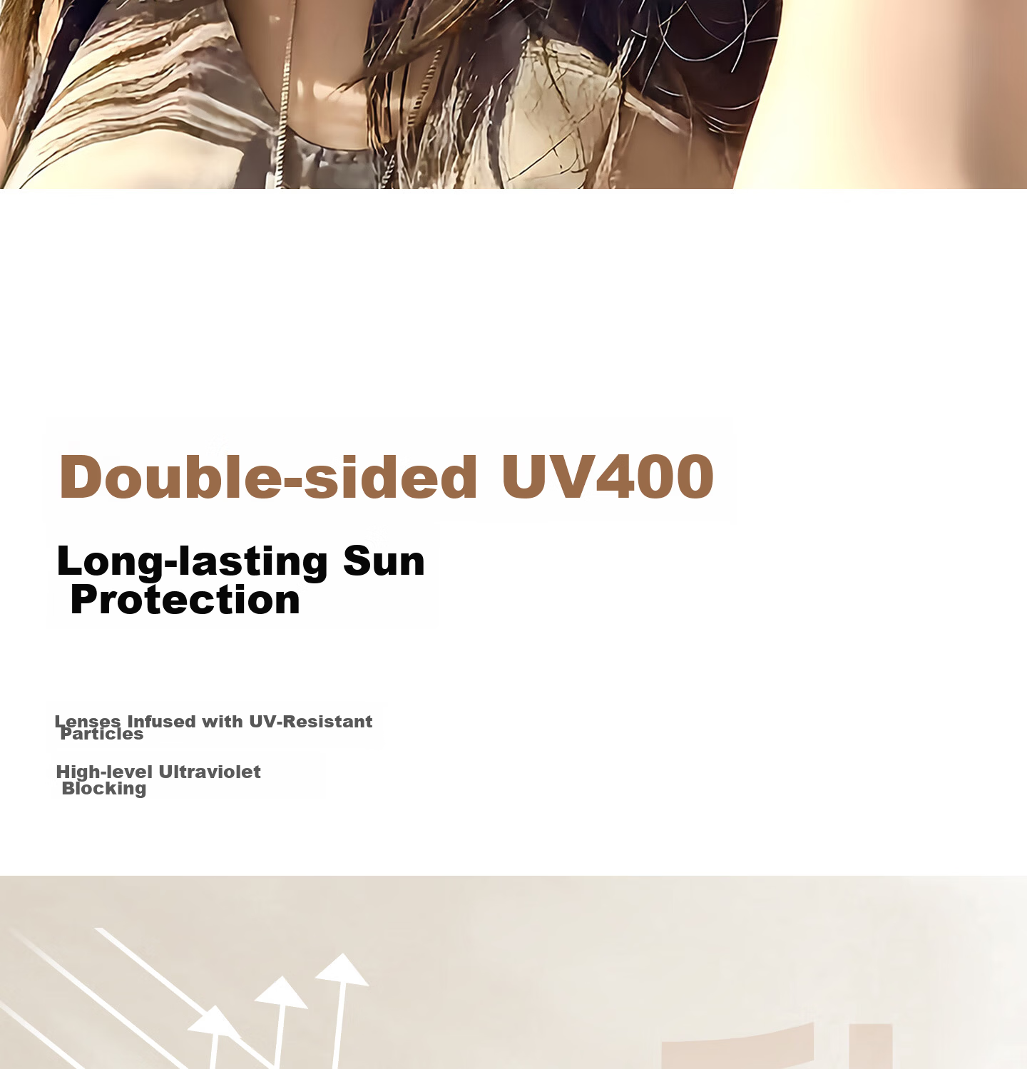 Jiaboli Polarized Sunglasses for Women Vintage Style UV Protection 2026 New Large Frame Slim Face Sunglasses 7