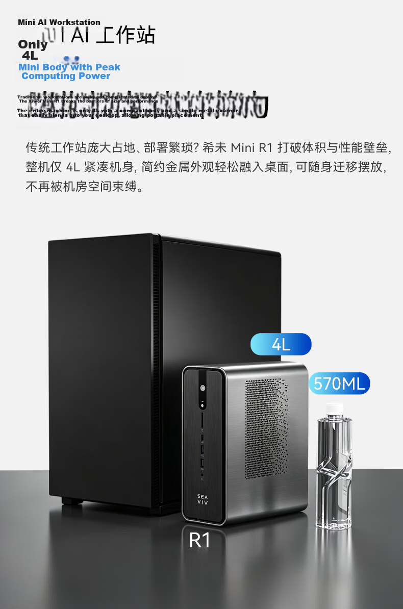 SEAVIV R1 AMD AI Max+395 128GB+2TB Mini Workstation Desktop Computer Local Large Model Deployment OpenClaw Lobster Farming [2026 New Model] 20